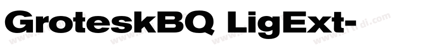 GroteskBQ LigExt字体转换